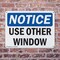 Signmission Use Other Window, 10 in W x Rectangle, Plastic OS-2PACK-NS-P-710-L-16790 - alternate 3